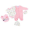 Lily & Jack - Mouse 5 Piece Velour Gift Set - 0-3 Months