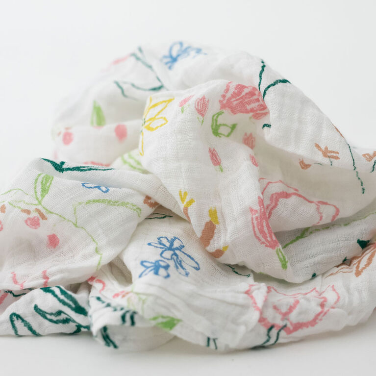 Red Rover Cotton Muslin Swaddle Single Pastel Petal R Exclusive Babies R Us Canada