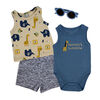 Sterling Baby 4 Piece Sunglasses Short Set:Giraffe