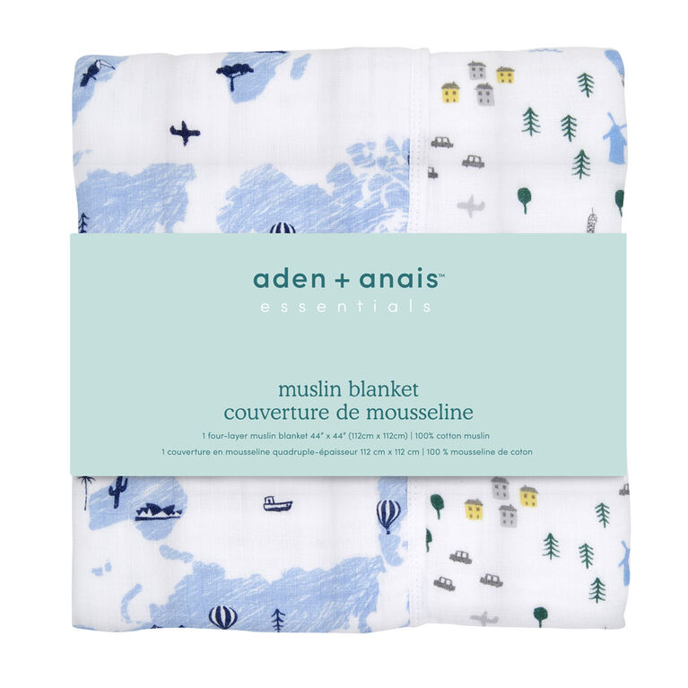 Aden + Anais Essentials Muslin Blanket Little Big World
