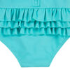 Hurley Ruffle Long Sleeve One-Piece Swimsuit - Aurora Green - Size 12M