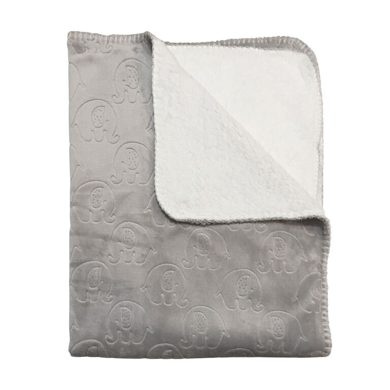 Koala Baby Embossed Sherpa BlanketGrey Elephant Babies R Us Canada