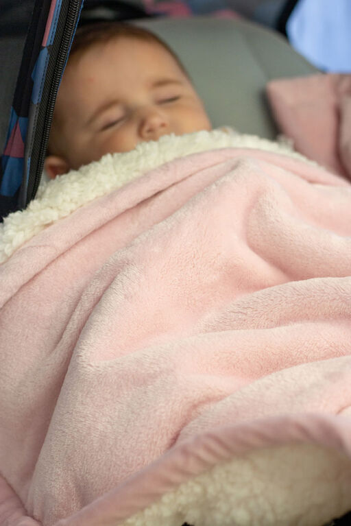 Judddlies - Couverture Sherpa En Flanelle - Rose