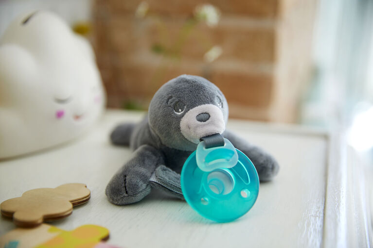 Philips Avent Soothie snuggle - 0-6 Months, Seal | Babies R Us Canada