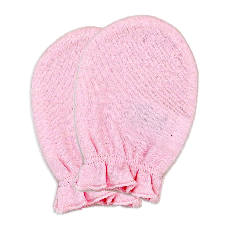 Naturelle 3 Pack Mitts: Pink 0-6M