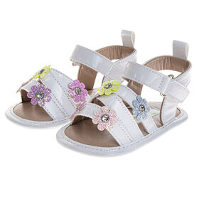 Sandale Blanche Multicolore