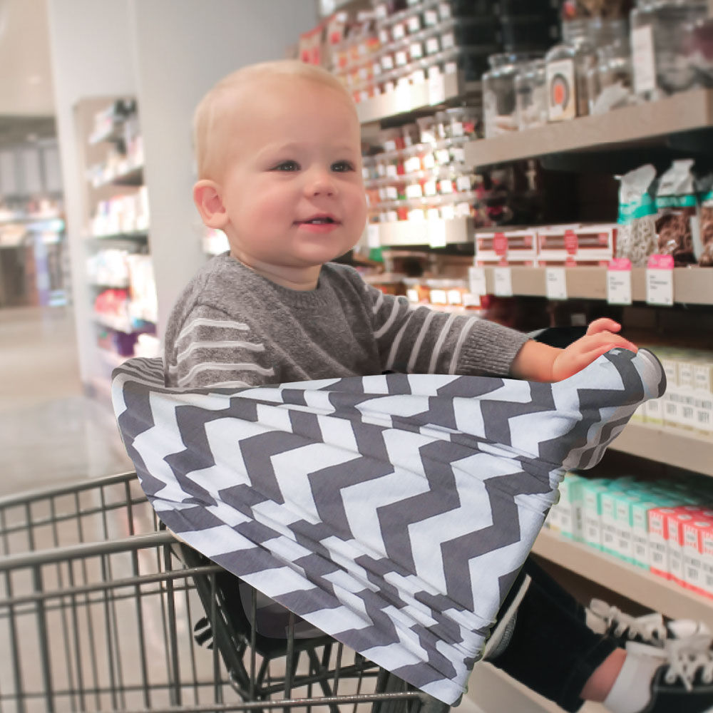 nursing cover as shopping cart cover