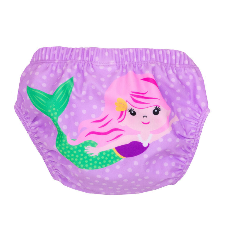 Zoocchini 2 Pack Baby Swim Diaper  Mermaid 6-12 Months