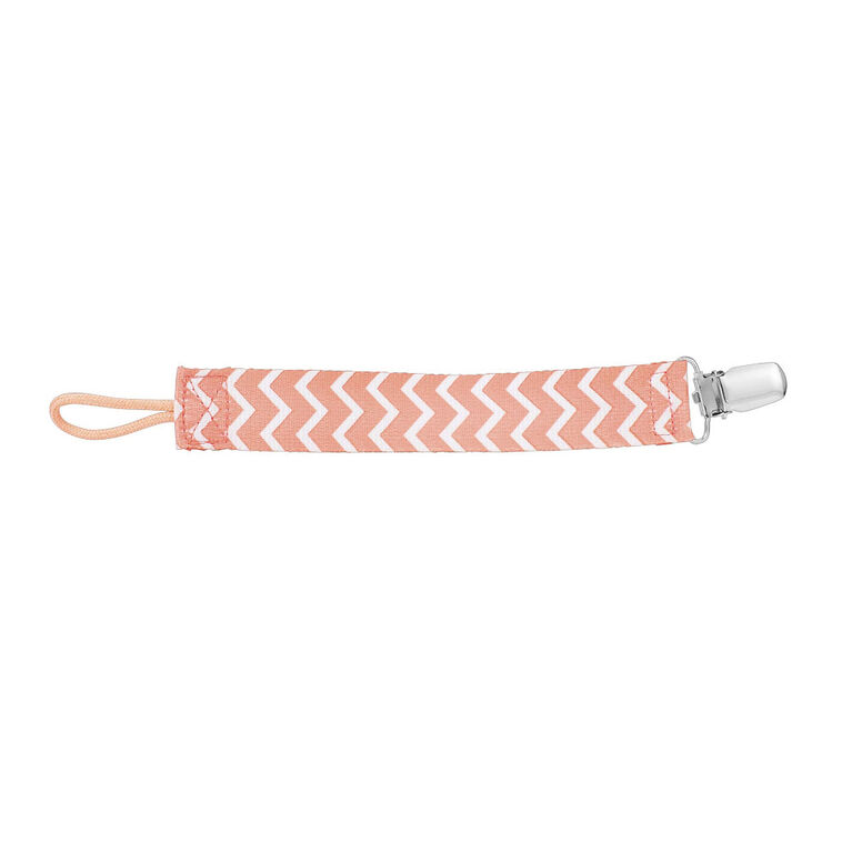 Dr. Brown's Pacifier/Soother Clip - Pink Chevron.