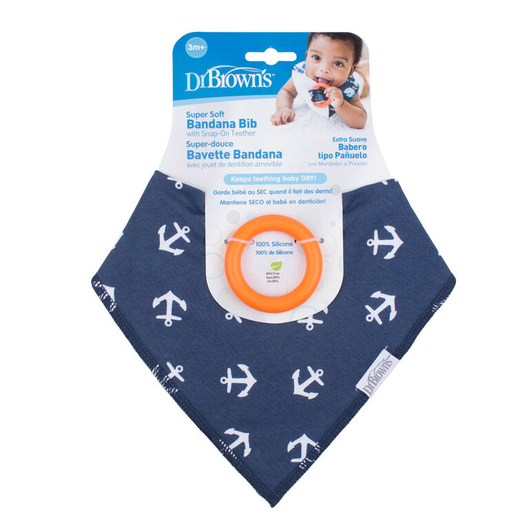 Dr. Brown's Bandana Bib - Anchor