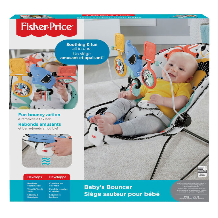 Fisher Price Baby S Bouncer Lion Around Soothing Infant Seat Babies R Us Canada