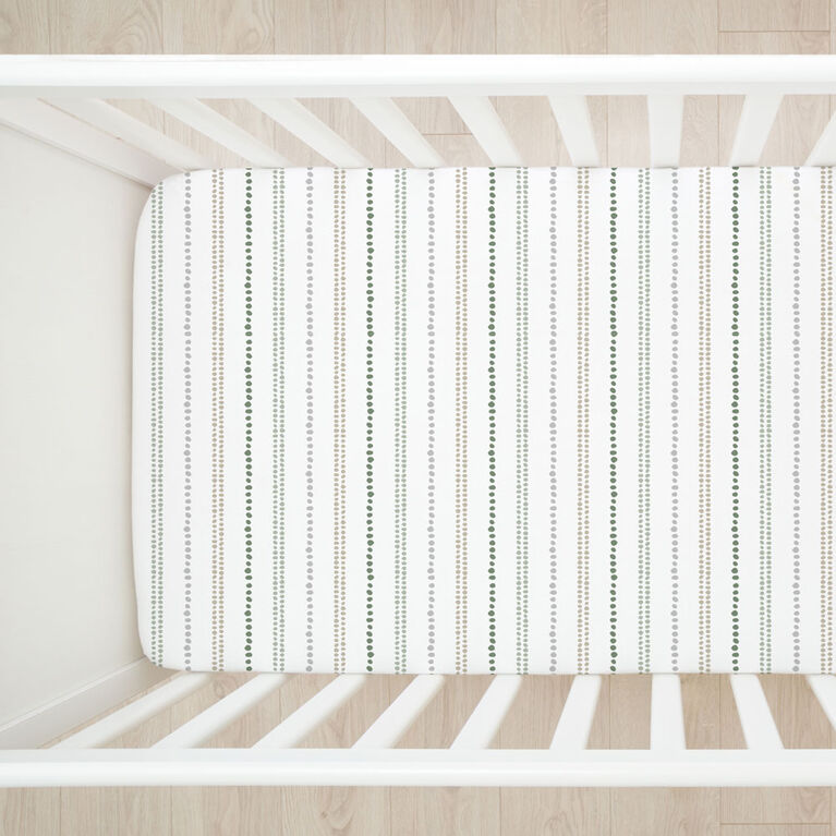 Lot de 2 draps en flanelle Koala Baby motif lapin des bois/rayures