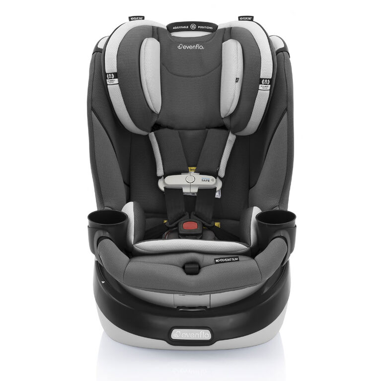 Evenflo Gold Revolve360 Slim 2-in-1 Rotational Car Seat with SensorSafe (Pearl Grey)