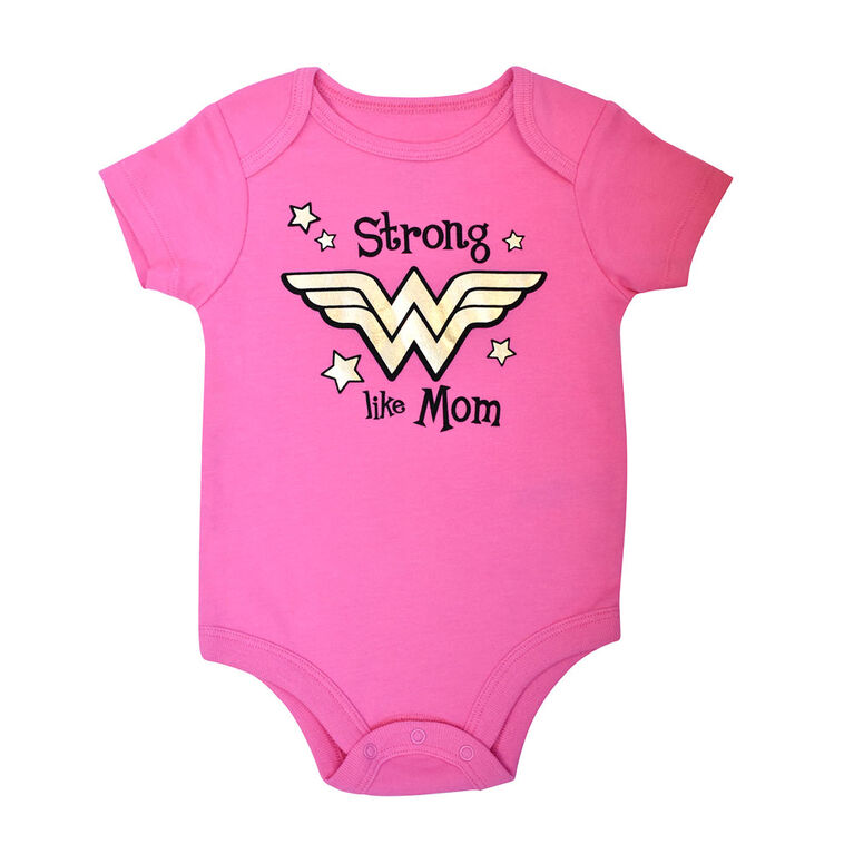 Warner's Wonderwoman Bodysuit - Pink, 9 Months