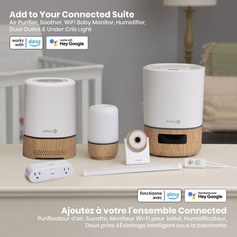 Safety 1st Dual Smart Outlet Plug - Connected Home Collection (Alexa and Google Home Compatible)