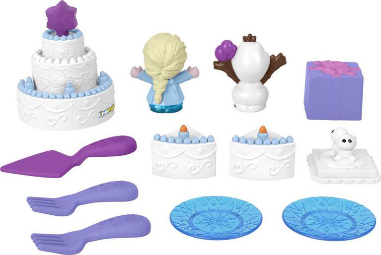Fisher-Price Little People Disney La Reine des Neiges Coffret Fête d'Elsa et Olaf