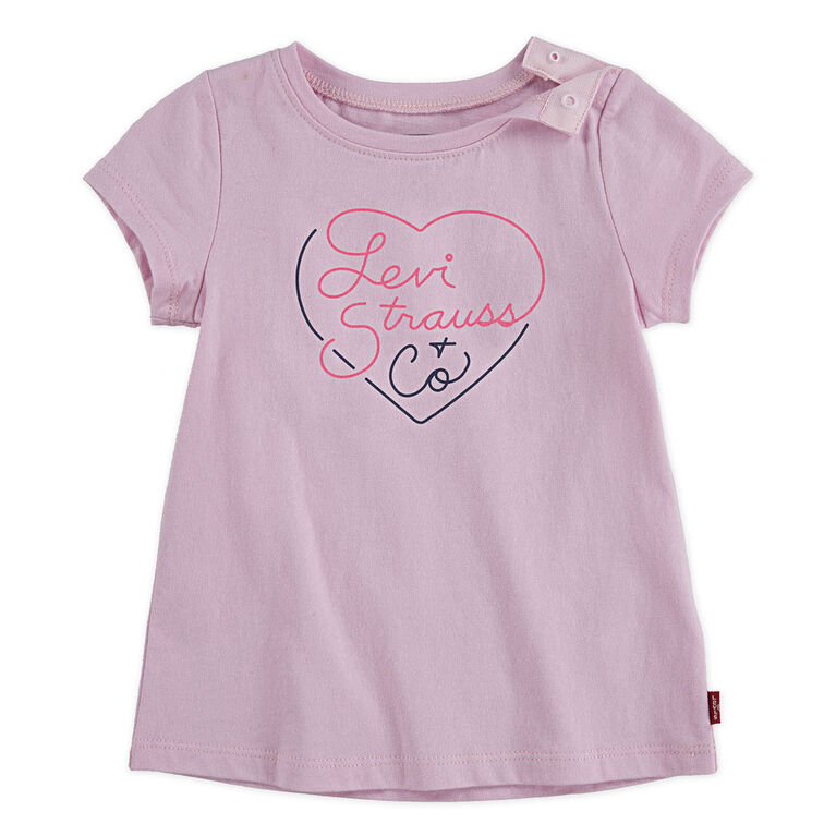 Levis Graphic Tee - Pink, 24 months