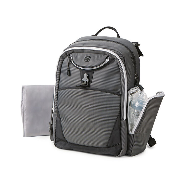 Jeep Adventurers Backpack Diaper Bag - Grey and Black