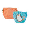 Zoocchini Lot de 2 couches de bain pour gar&ccedil;on Pingouin 12-24 mois