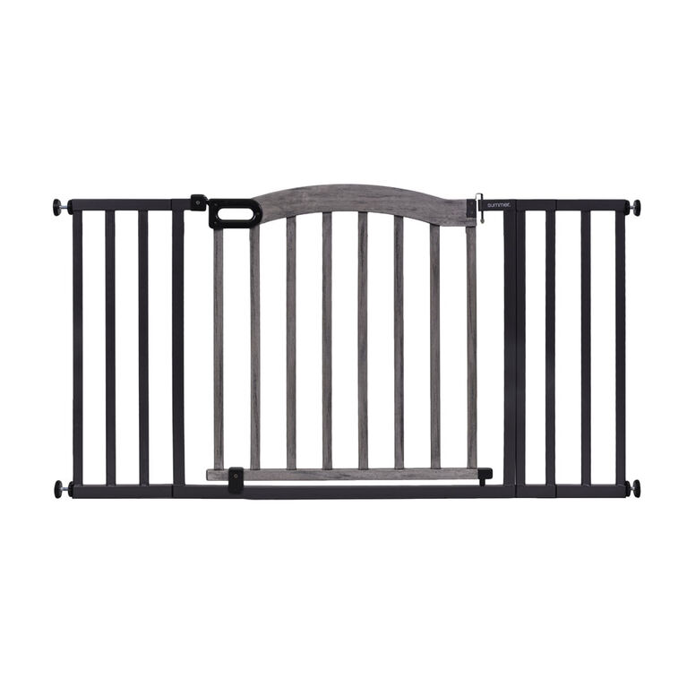 Deco wood metal 5ft pressure mounted gate babies r us canada