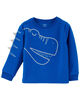 Carter's Two Piece Dinosaur Fleece Pajamas Blue  5T