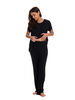 Chloe Rose 2 Piece Maternity & Nursing Pant Set Black XL