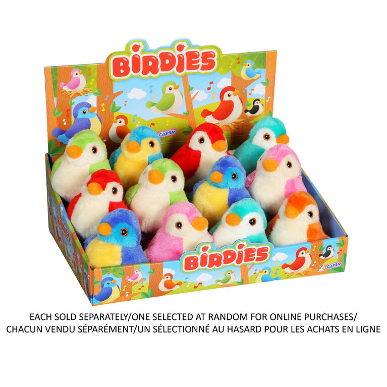 Gipsy - Peluche Birdies avec sons 14cm (Un Selectionne Au Hasard Pour Les Achats en Ligne)