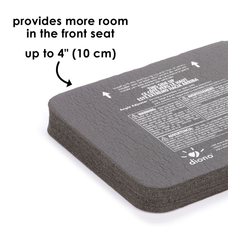 Diono Angle Adjuster Car Seat Leveler, Car Seat Wedge Cushion, Provides More Legroom For Rear-Facing Car Seats
