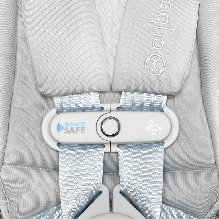 Cybex Siège d'auto pour nourrisson Aton 2 avec Sensorsafe en couleur bleu denim