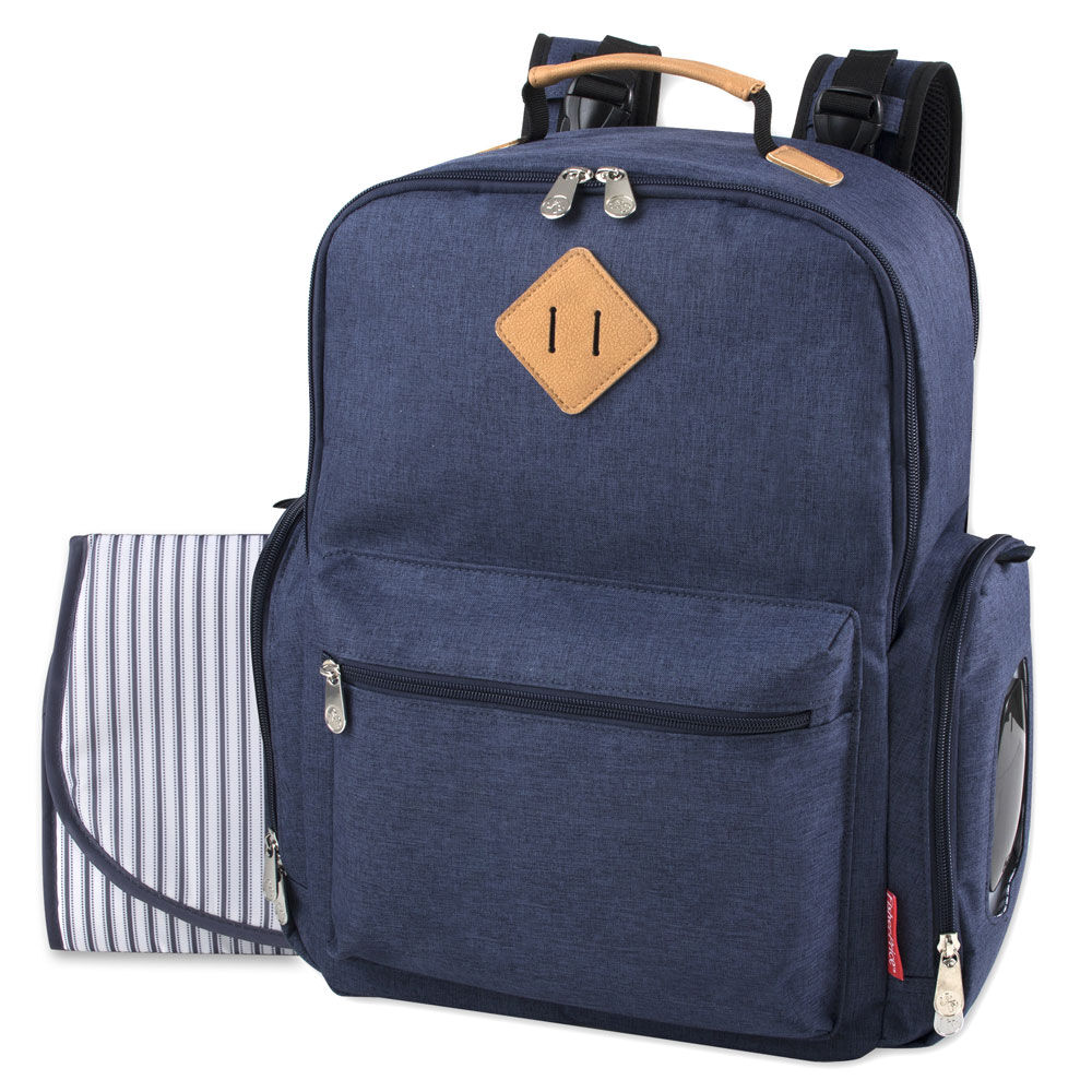 Navy backpack changing bag sale