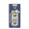BIBS - Colour Pacifier 2 Pack SG/CD Glow Size 1