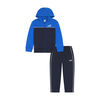 PUMA - Zip Up Hoodie & Tapered Pant Set Medium Blue 3T