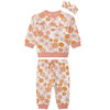 PL Baby Ensemble 3 pièces floral blanc 9M