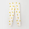 organic play legging, 12-18m - cream print