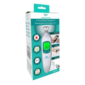 wellworks 3in1 Ear, Forehead and Object Infrared Thermometer