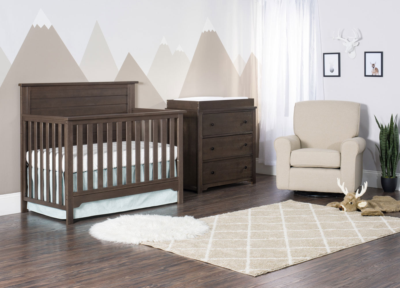 tan nursery glider