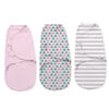 Summer Infant SwaddleMe Original Swaddle - Small/Med - 3 Pack - Pink Whales