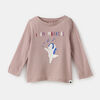 little styler long sleeve graphic tee, size 4-5y - Pink