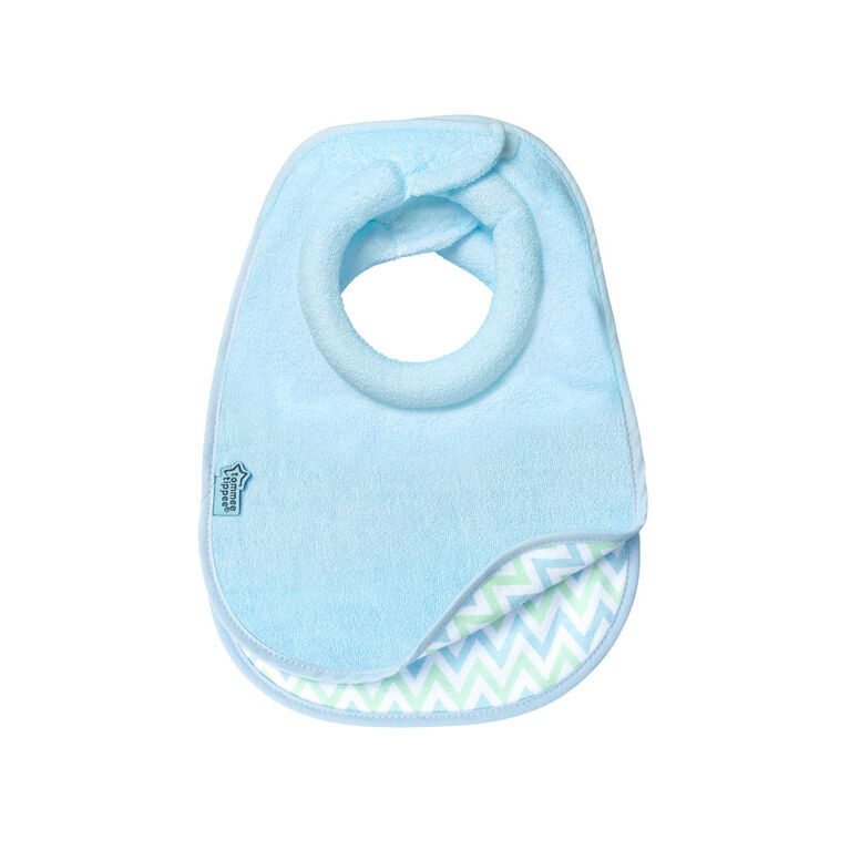 Tommee Tippee Closer to Nature Comfi-Neck Bib 2-Pack - Blue