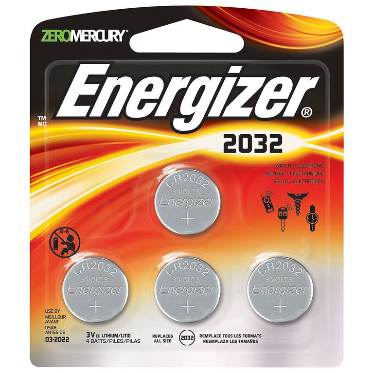Energizer Max - Pile miniature 2032 - Emballage de 4