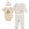 Koala Baby Ensemble quatre pièces Take Me Home couleur Avoine, 0-3M