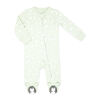 Baby Mode Ensemble pyjama 2 pièces avec bavoir : Hérisson vert 0-3M