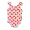 Maillot de bain 1 pièce à volants pour bébé Fraise 12-24 mois