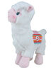 Peluche sonore Lamadoo - 30 cm - Blanc.