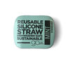 Silikids - Single Reusable Silicone Straw with Case