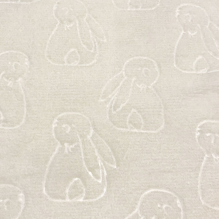 Koala Baby - Embossed Blanket Bunny White