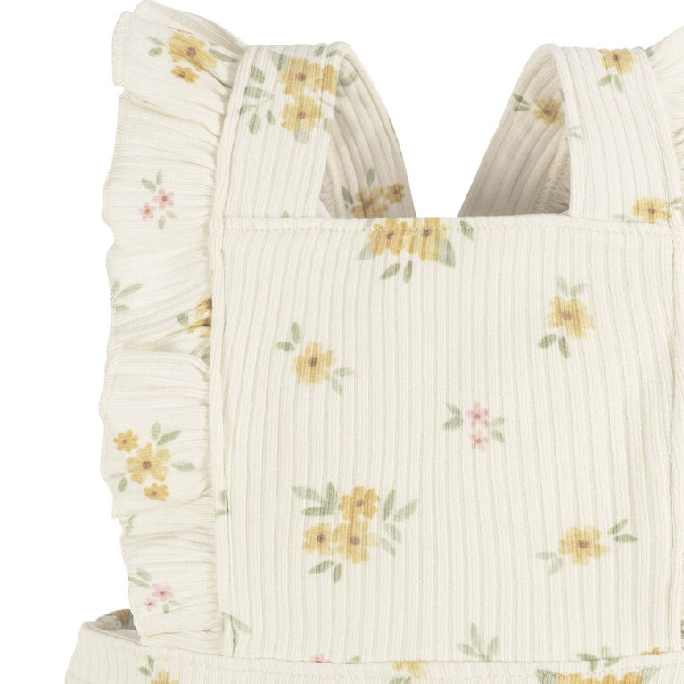 Gerber Childrenswear - Romper with Ruffle Bouquets - 12M