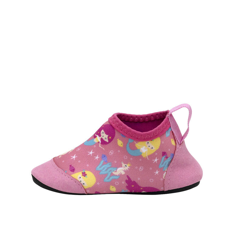 Robeez - Aqua Shoes - Mermaid Bubbles - Pink - 3 (6-9M)