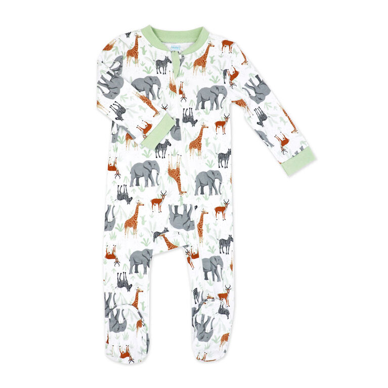 Baby Mode Interlock Coverall: Safari