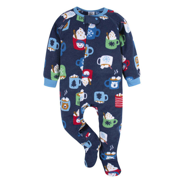 Gerber Childrenswear - 1-Pack Blanket Sleeper - Mug - Blue 5T